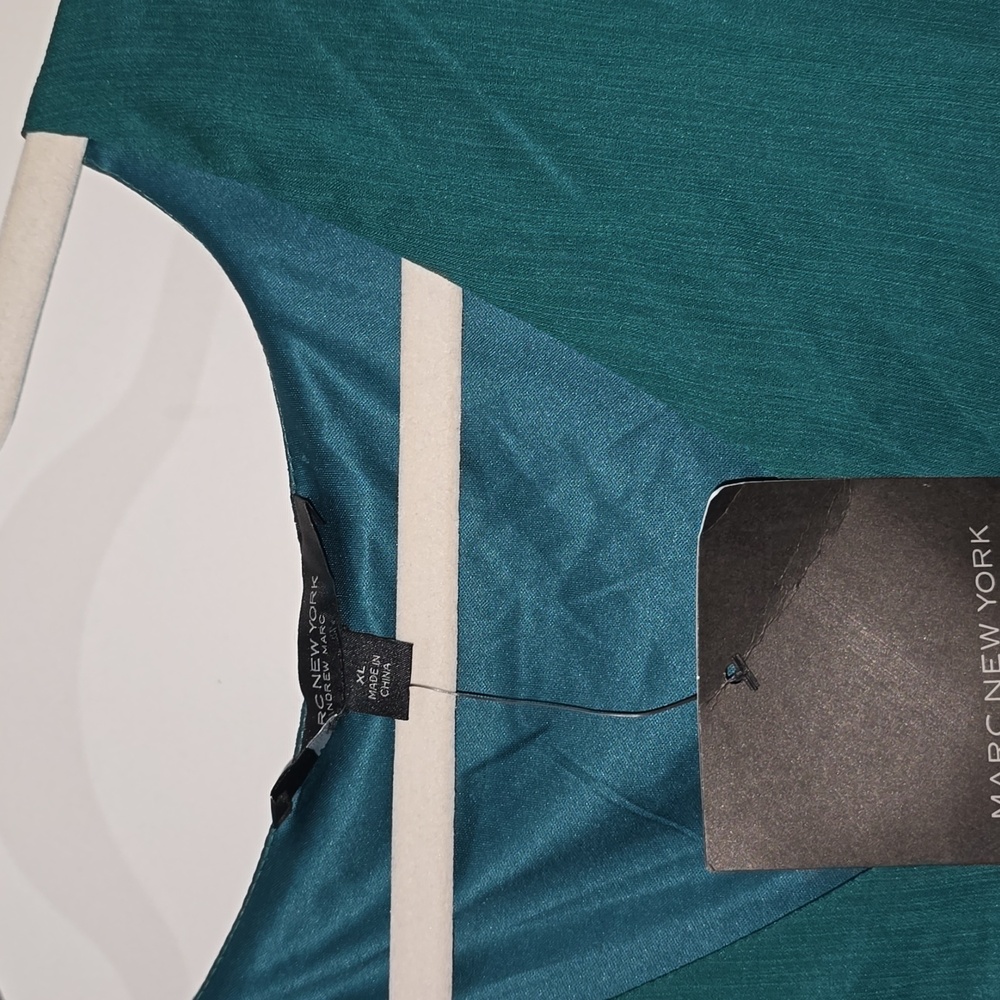 Marc New York Green Flutter Sleeve Wrap Blouse - Picture 10 of 10